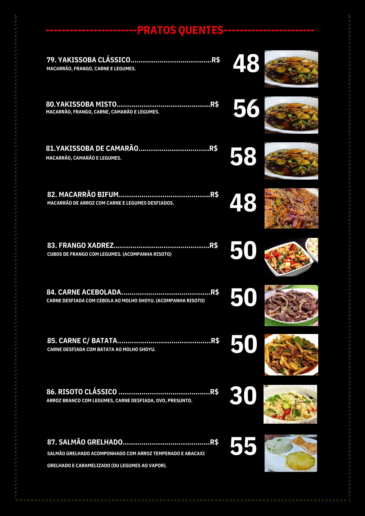 Cardápio Takô Oriental Express — página 11